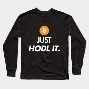 Bitcoin HODL design Long Sleeve T-Shirt